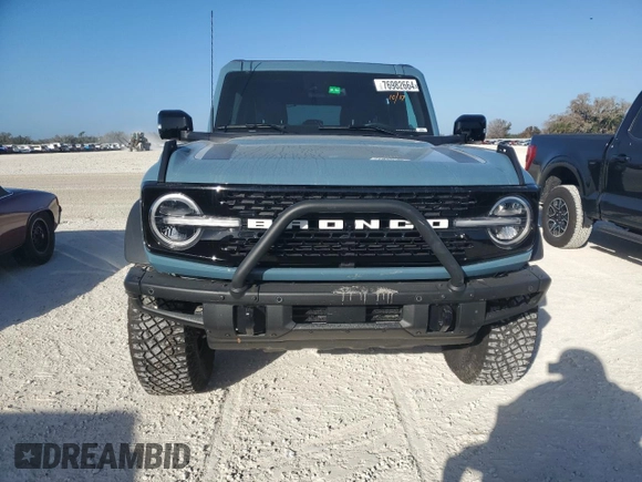 2021 Ford Bronco First Edition with VIN 1FMEE5EP3MLA42950, listed as a Copart auction lot 76982664 with Not Provided miles and Non Repairable. Bid and sale history available at DreamBid. Image 5.