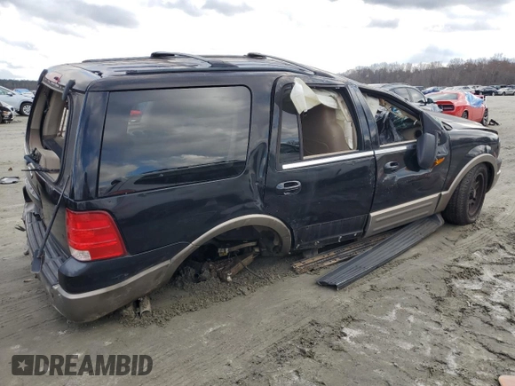 2003 Ford Expedition Eddie Bauer with VIN 1FMFU18L63LA89266, listed as a Copart auction lot 85307254 with 228,414 mi miles and Salvage Title. Bid and sale history available at carsss.com. Image 3.