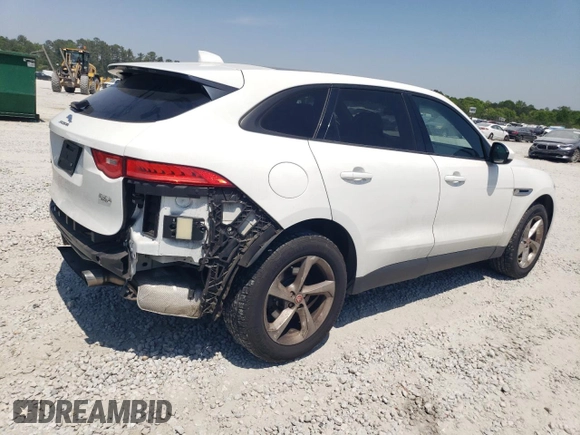 2017 Jaguar F-Pace 35t Premium with VIN SADCJ2BV0HA899581, listed as a Copart auction lot 53705865 with 91,924 mi miles and Salvage title. Bid and sale history available at DreamBid. Image 3.