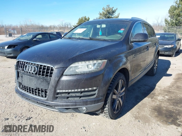 2010 Audi Q7 Premium Plus with VIN WA1LYAFE7AD003383, listed as a IAAI auction lot 41346755 with 264,576 mi miles and . Bid and sale history available at DreamBid. Image 2.
