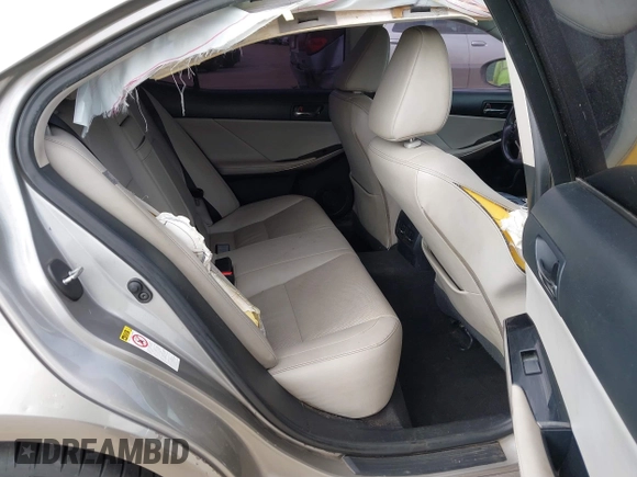 2015 Lexus IS 250 with VIN JTHBF1D27F5050784, listed as a IAAI auction lot 41767657 with 156,349 mi miles. Bid and sale history available at carsss.com. Image 8.