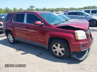2016 GMC Terrain SLE with VIN 2GKALMEKXG6246461, listed as a IAAI auction lot 42003819 with 107,582 mi miles. Bid and sale history available at carsss.com. Image 1.