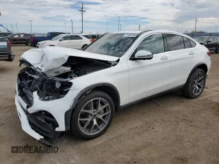 2022 Mercedes-Benz GLC with VIN W1N0J8EB0NG018043, listed as a Copart auction lot 71782154 with 33,175 mi miles and Salvage Title. Bid and sale history available at carsss.com. Image 1.