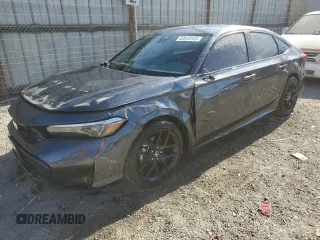 2025 Honda Civic Sedan Sport with VIN 2HGFE2F59SH518408, listed as a Copart auction lot 50268495 with 4,353 mi miles and Salvage Title. Bid and sale history available at carsss.com. Image 1.