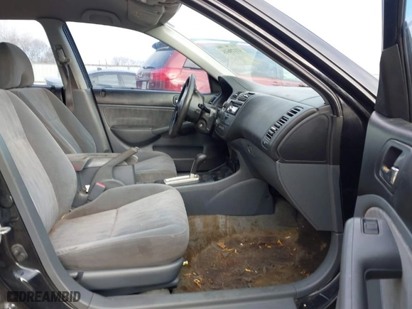 2004 Honda Civic LX with VIN 2HGES165X4H573225, listed as a IAAI auction lot 41129618 with 196,629 mi miles. Bid and sale history available at carsss.com. Image 5.