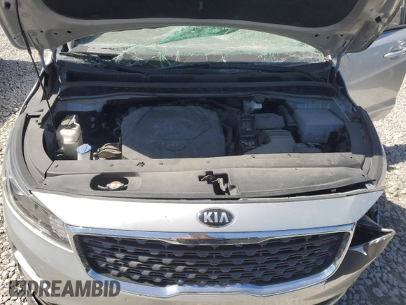 2020 Kia Sedona LX with VIN KNDMB5C19L6635216, listed as a Copart auction lot 69744734 with 0 mi miles and Salvage Title. Bid and sale history available at carsss.com. Image 12.
