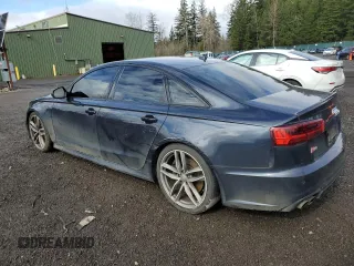 2016 Audi S6 Prestige with VIN WAUH2AFC3GN122558, listed as a Copart auction lot 47632525 with 80,719 mi miles and Salvage Title. Bid and sale history available at carsss.com. Image 2.