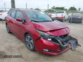 2022 Nissan LEAF SV with VIN 1N4AZ1CV8NC563090, listed as a IAAI auction lot 42086289 with 24,215 mi miles and . Bid and sale history available at DreamBid. Image 1.
