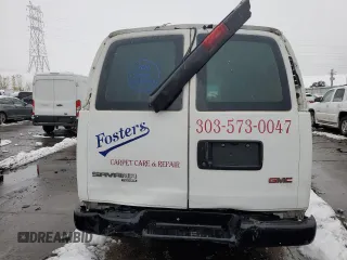 2016 GMC Savana Cargo Van with VIN 1GTW7BFF6G1291038, listed as a Copart auction lot 79131534 with 0 mi miles and Salvage Title. Bid and sale history available at carsss.com. Image 6.
