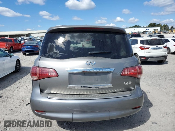 2012 Infiniti QX56 7-passenger with VIN JN8AZ2NE1C9021390, listed as a Copart auction lot 76475574 with 159,671 mi miles and Salvage Title. Bid and sale history available at carsss.com. Image 6.