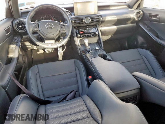 2024 Lexus IS 350 F Sport with VIN JTHGZ1E29R5035333, listed as a Copart auction lot 61544585 with 9,959 mi miles and Salvage title. Bid and sale history available at DreamBid. Image 8.