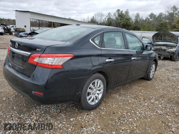 2015 Nissan Sentra SV with VIN 3N1AB7APXFL643408, listed as a Copart auction lot 47801415 with 154,392 mi miles and Salvage Title. Bid and sale history available at carsss.com. Image 3.