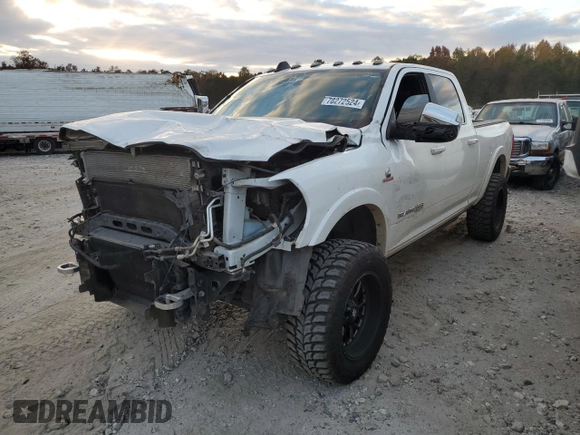2019 Ram 3500 Longhorn with VIN 3C63R3FL6KG589843, listed as a Copart auction lot 78272524 with 117,066 mi miles and Clean Title. Bid and sale history available at carsss.com. Image 1.