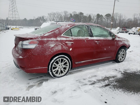 2010 Lexus HS 250h with VIN JTHBB1BA0A2034488, listed as a Copart auction lot 41578945 with 213,895 mi miles and Salvage Title. Bid and sale history available at DreamBid. Image 3.