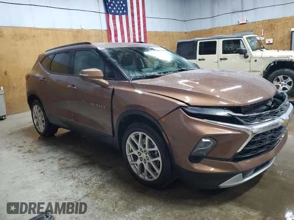 2023 Chevrolet Blazer LT с VIN 3GNKBJRSXPS105071, выставлен на аукционе Copart как лот 82116204 с пробегом 38 093 миль миль и Чистый • Clean title. История ставок и продаж доступна на DreamBid. Изображение 4.