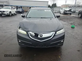 2015 Acura TLX V6 Advance with VIN 19UUB2F74FA023099, listed as a Copart auction lot 48636865 with 74,499 mi miles and Salvage Title. Bid and sale history available at carsss.com. Image 5.