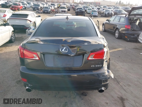 2011 Lexus IS with VIN JTHBE5C28B5027536, listed as a IAAI auction lot 41483620 with 235,603 mi miles. Bid and sale history available at carsss.com. Image 16.