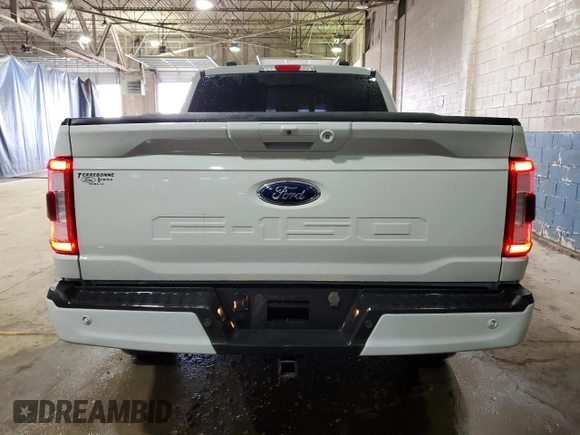 2023 Ford F-150 XL with VIN 1FTFW1E50PKE41225, listed as a Copart auction lot 54551655 with 37,557 mi miles and Clean Title. Bid and sale history available at carsss.com. Image 6.