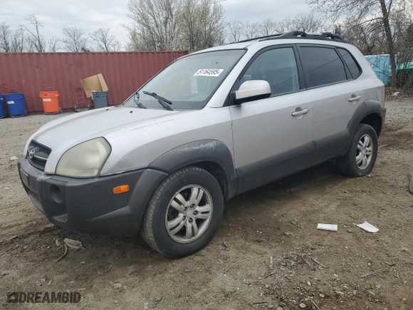 2006 Hyundai Tucson GLS with VIN KM8JN72D56U298881, listed as a Copart auction lot 51164595 with 244,772 mi miles and Clean Title. Bid and sale history available at carsss.com. Image 1.