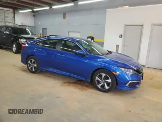 2019 Honda Civic Sedan LX with VIN 2HGFC2F66KH587488, listed as a Copart auction lot 45280025 with 58,272 mi miles and Salvage Title. Bid and sale history available at carsss.com. Image 4.