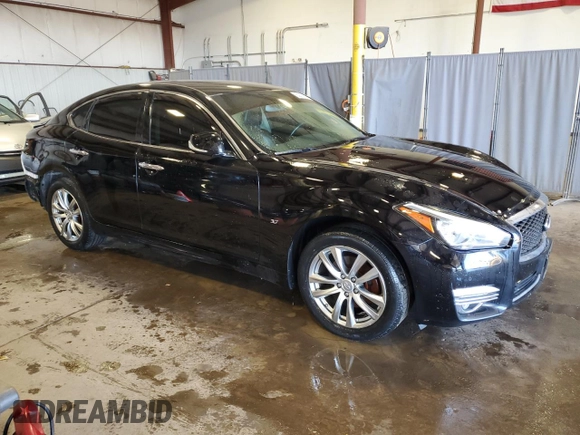 2017 Infiniti Q70 with VIN JN1BY1AR4HM770553, listed as a Copart auction lot 50878195 with 136,455 mi miles and Salvage Title. Bid and sale history available at carsss.com. Image 4.