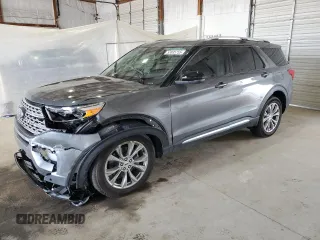 2023 Ford Explorer Limited with VIN 1FMSK8FH8PGB51521, listed as a Copart auction lot 53895755 with 7,014 mi miles and Salvage title. Bid and sale history available at DreamBid. Image 1.