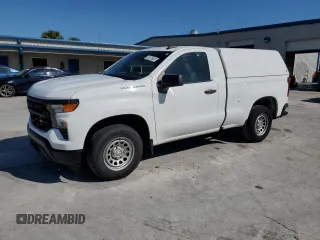 2023 Chevrolet Silverado 1500 Work Truck with VIN 3GCNAAEK6PG337510, listed as a Copart auction lot 48968765 with 129,352 mi miles and Clean Title. Bid and sale history available at carsss.com. Image 1.