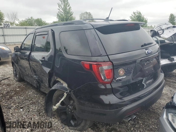 2019 Ford Explorer Sport with VIN 1FM5K8GT4KGB04110, listed as a Copart auction lot 55940365 with 84,721 mi miles and Salvage title. Bid and sale history available at DreamBid. Image 2.