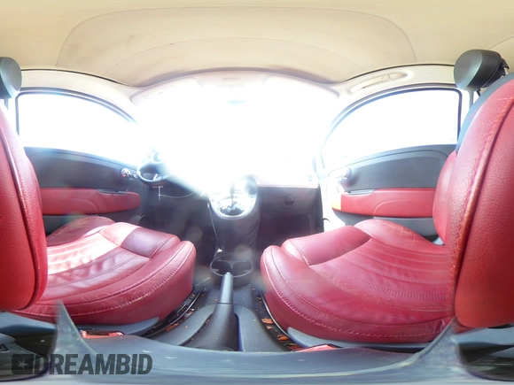 2012 FIAT 500 Lounge with VIN 3C3CFFER7CT109539, listed as a Copart auction lot 61502415 with 105,832 mi miles and Salvage title. Bid and sale history available at DreamBid. Image 14.
