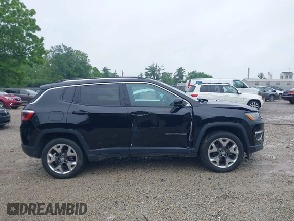 2020 Jeep Compass Limited with VIN 3C4NJDCB1LT233447, listed as a IAAI auction lot 42379745 with 48,314 mi miles and . Bid and sale history available at DreamBid. Image 13.