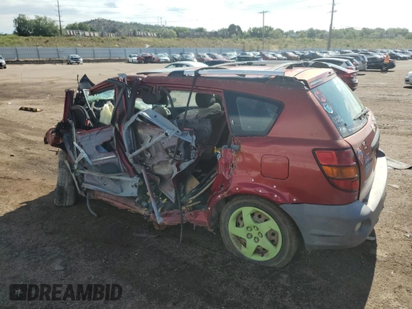 2003 Pontiac Vibe with VIN 5Y2SL62833Z439327, listed as a Copart auction lot 59469174 with 0 mi miles and Salvage Title. Bid and sale history available at carsss.com. Image 2.