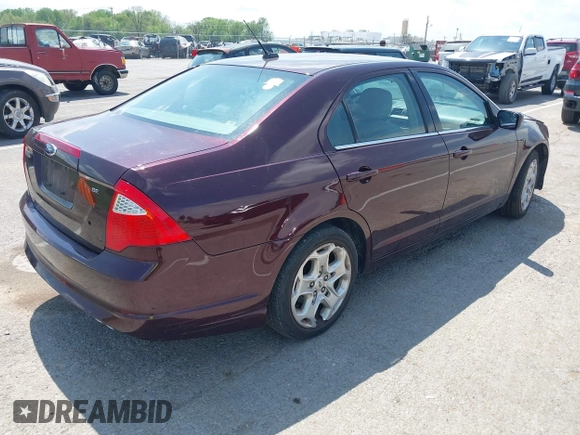 2011 Ford Fusion SE with VIN 3FAHP0HA4BR152710, listed as a IAAI auction lot 42134134 with 133,360 mi miles. Bid and sale history available at carsss.com. Image 4.