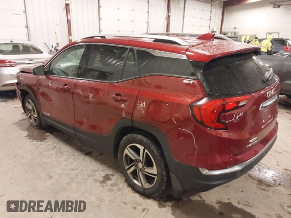 2019 GMC Terrain SLT with VIN 3GKALVEV7KL191858, listed as a IAAI auction lot 41557739 with 114,864 mi miles. Bid and sale history available at carsss.com. Image 3.