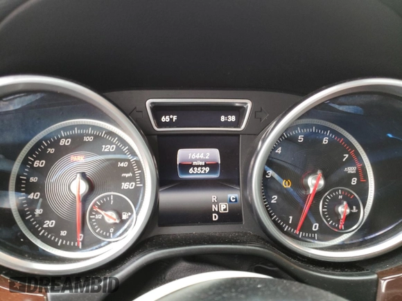 2017 Mercedes-Benz GLS with VIN 4JGDF6EE7HA903612, listed as a Copart auction lot 65198992 with 63,529 mi miles. Bid and sale history available at carsss.com. Image 8.