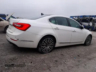 2015 Kia Cadenza Premium with VIN KNALN4D78F5179698, listed as a Copart auction lot 72376684 with 100,944 mi miles and Salvage Title. Bid and sale history available at carsss.com. Image 3.