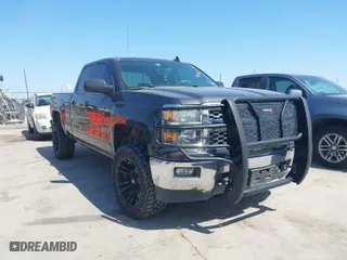 2015 Chevrolet Silverado 1500 LT with VIN 1GCVKREC4FZ337511, listed as a IAAI auction lot 41872662 with 104,665 mi miles. Bid and sale history available at carsss.com. Image 1.