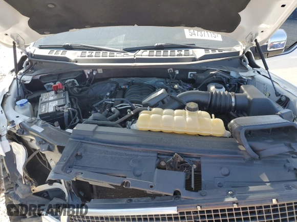 2018 Ford F-150 XL with VIN 1FTEW1E56JFA55341, listed as a Copart auction lot 54737115 with 114,581 mi miles and Salvage title. Bid and sale history available at DreamBid. Image 11.