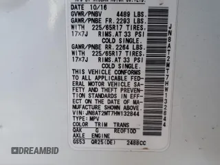 2017 Nissan Rogue S with VIN JN8AT2MT7HW132844, listed as a Copart auction lot 51873665 with 77,664 mi miles and Salvage Title. Bid and sale history available at carsss.com. Image 14.