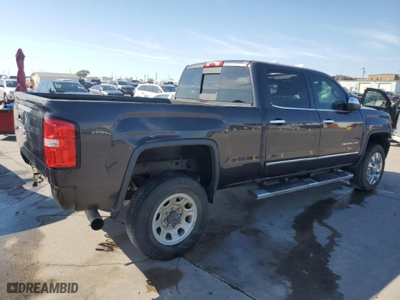 2015 GMC Sierra 2500HD available WiFi Denali with VIN 1GT120E85FF119875, listed as a Copart auction lot 76104944 with NaN miles and Salvage Title. Bid and sale history available at carsss.com. Image 3.