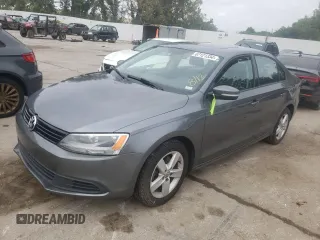2012 Volkswagen Jetta Sedan TDI w/Premium & Nav with VIN 3VWLL7AJ7CM348400, listed as a Copart auction lot 67121334 with 145,988 mi miles and Salvage Title. Bid and sale history available at carsss.com. Image 1.