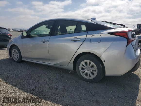 2021 Toyota Prius L Eco with VIN JTDKAMFU8M3145511, listed as a Copart auction lot 55166085 with 14,846 mi miles and Salvage Title. Bid and sale history available at DreamBid. Image 2.