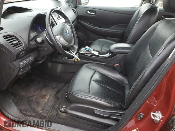 2013 Nissan LEAF SL with VIN 1N4AZ0CP7DC411814, listed as a Copart auction lot 51166825 with 40,108 mi miles and Non repairable. Bid and sale history available at DreamBid. Image 7.