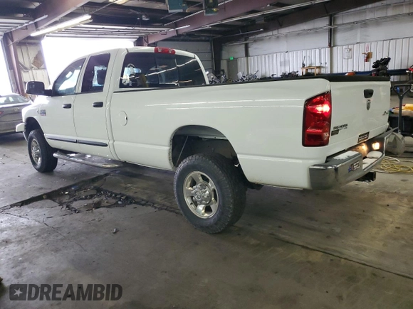 2007 Dodge Ram 2500 SLT with VIN 3D7KS28A67G834491, listed as a Copart auction lot 45046815 with 98,820 mi miles and Salvage Title. Bid and sale history available at carsss.com. Image 2.