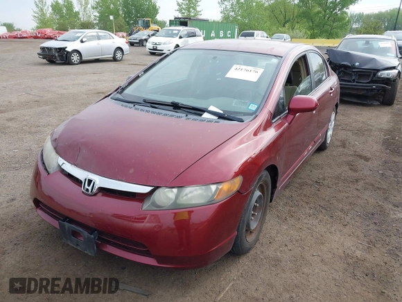 2008 Honda Civic LX with VIN 1HGFA16518L073809, listed as a IAAI auction lot 42176176 with 193,114 mi miles and . Bid and sale history available at DreamBid. Image 2.