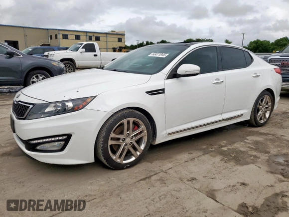 2013 Kia Optima SX with VIN 5XXGR4A69DG194031, listed as a Copart auction lot 60411945 with 120,419 mi miles and Clean title. Bid and sale history available at DreamBid. Image 1.