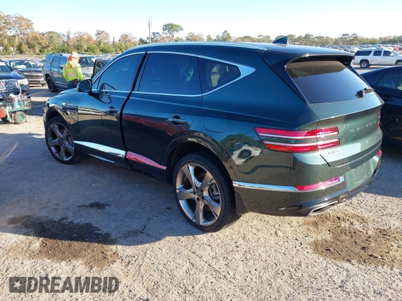 2021 Genesis GV80 with VIN KMUHCESC7MU072310, listed as a IAAI auction lot 41213884 with 18,480 mi miles and . Bid and sale history available at DreamBid. Image 3.