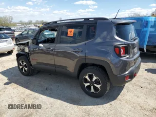 2020 Jeep Renegade Trailhawk with VIN ZACNJBC16LPL73087, listed as a Copart auction lot 55808455 with 83,526 mi miles and Non repairable. Bid and sale history available at DreamBid. Image 2.