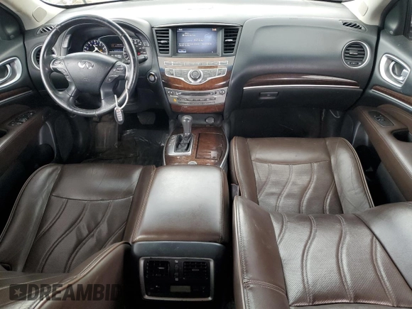 2013 Infiniti JX35 with VIN 5N1AL0MM7DC345079, listed as a Copart auction lot 50705435 with 192,183 mi miles and Salvage Title. Bid and sale history available at carsss.com. Image 8.