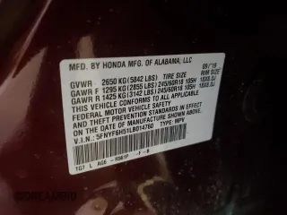 2020 Honda Pilot EX-L с VIN 5FNYF6H51LB014760, выставлен на аукционе Copart как лот 51657065 с пробегом 108 995 миль миль и Списание • Salvage title. История ставок и продаж доступна на DreamBid. Изображение 13.