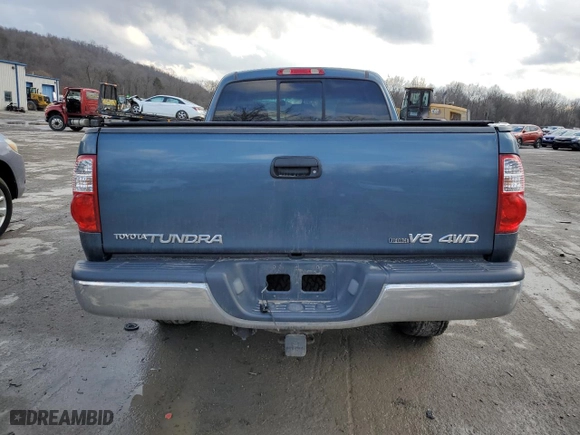 2005 Toyota Tundra SR5 with VIN 5TBBT44125S472398, listed as a Copart auction lot 46995405 with 91,658 mi miles and Salvage Title. Bid and sale history available at carsss.com. Image 6.